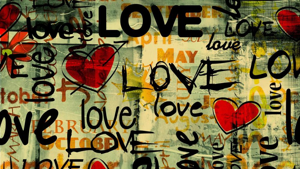 Love  paint wallpaper