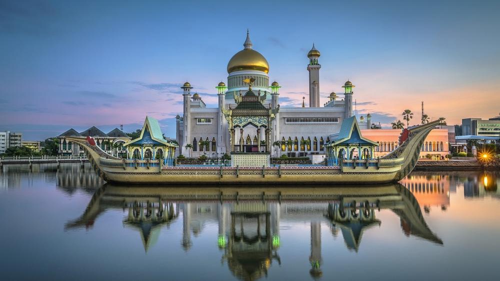 Omar Ali Saifuddien Mosque, Brunei. wallpaper