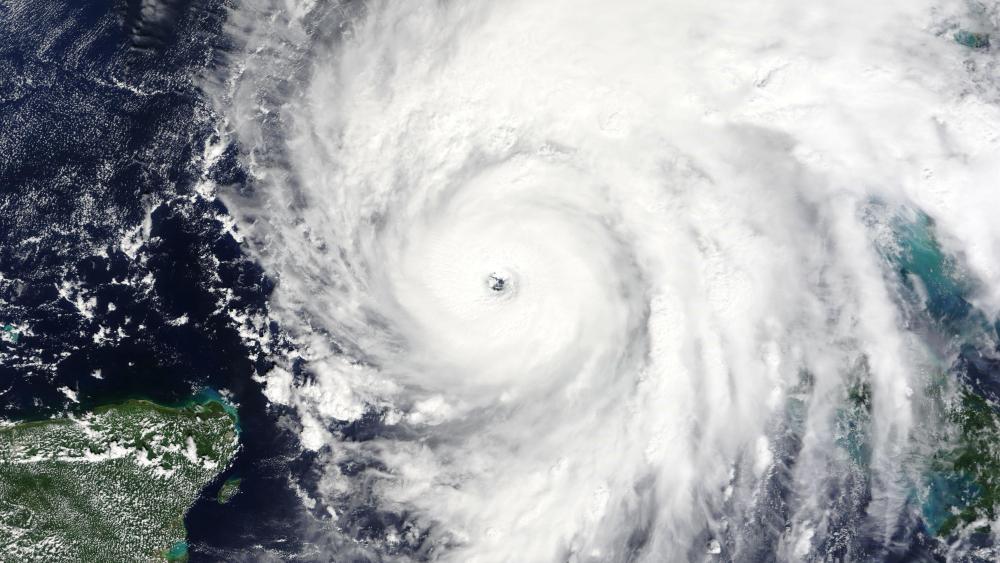 Terra Satellite Image of Hurricane Ian on September 27, 2022 wallpaper