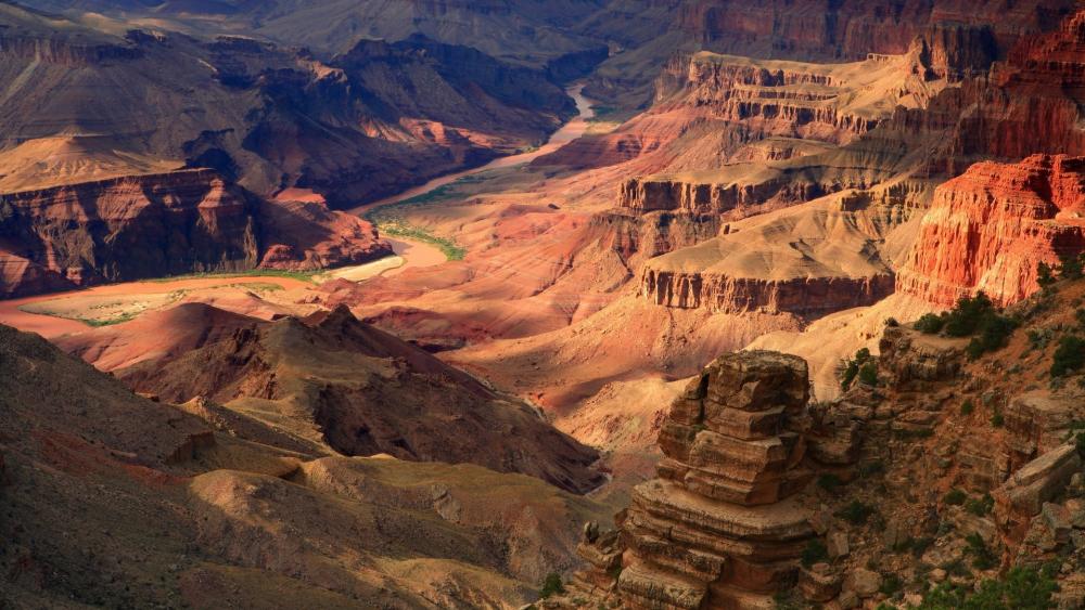 Colorado River in the Grand Canyon wallpaper