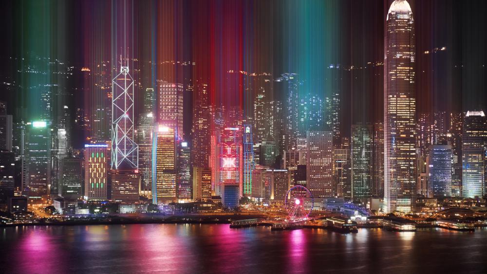 Kowloon laser show wallpaper