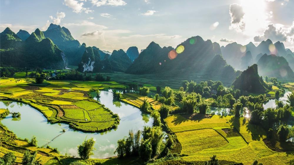 Non Nuoc geological park of Cao Bang wallpaper