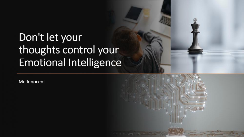 Don't let your thoughts control your Emotional Intelligence wallpaper