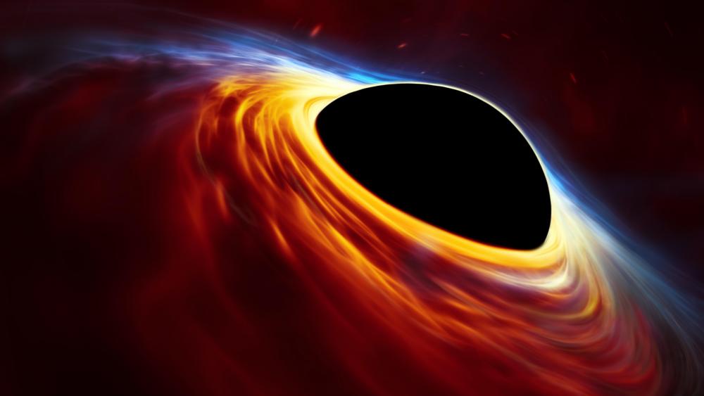 Swirling Abyss of the Supermassive Black Hole wallpaper