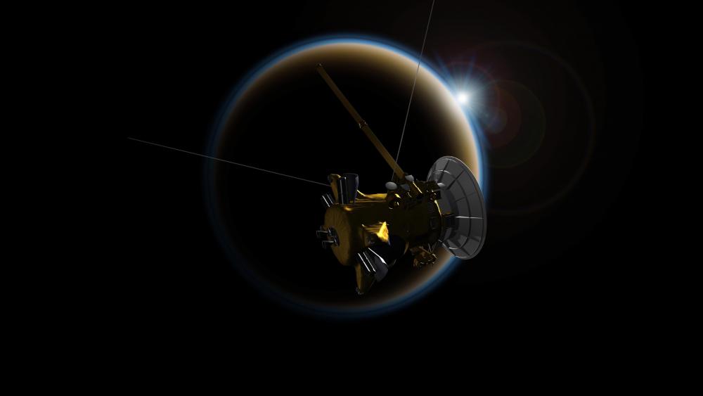 Cassini–Huygens Saturn and Titan wallpaper