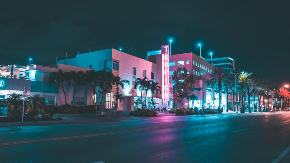 Miami night wallpaper