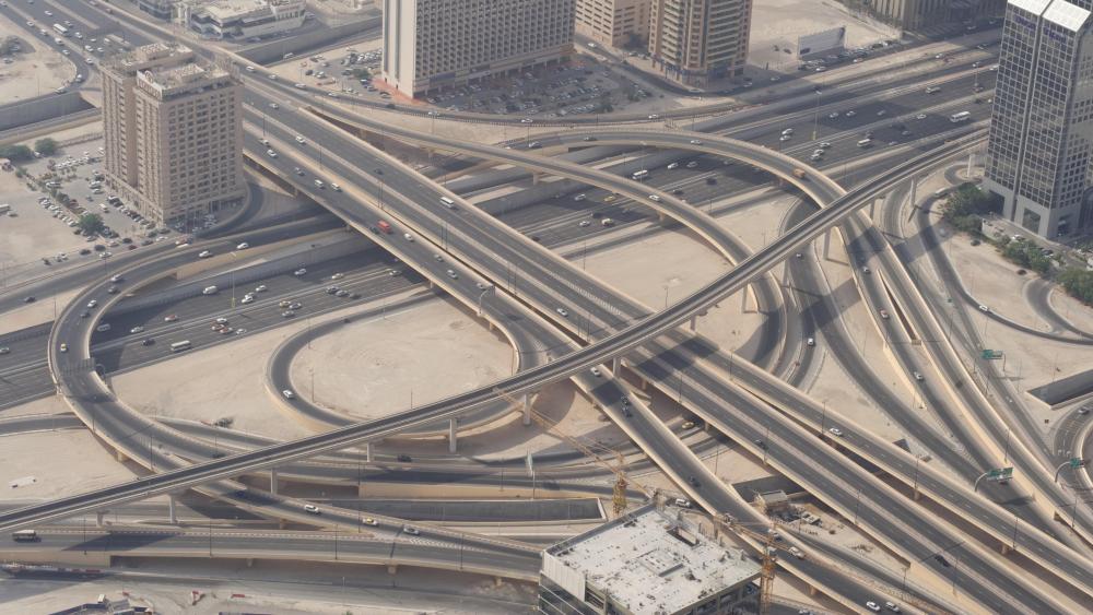 Highway Interchange in Dubai, UAE wallpaper