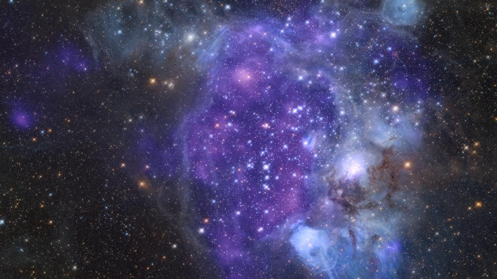 LHA 120-N 44 Superbubble with X-rays wallpaper
