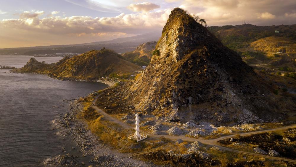 Mt San Miguel and Sisiman Lighthouse (Bataan, Philippines) wallpaper