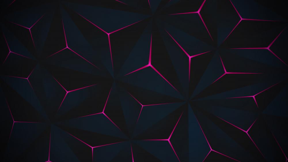 Neon Triangle Symphony wallpaper