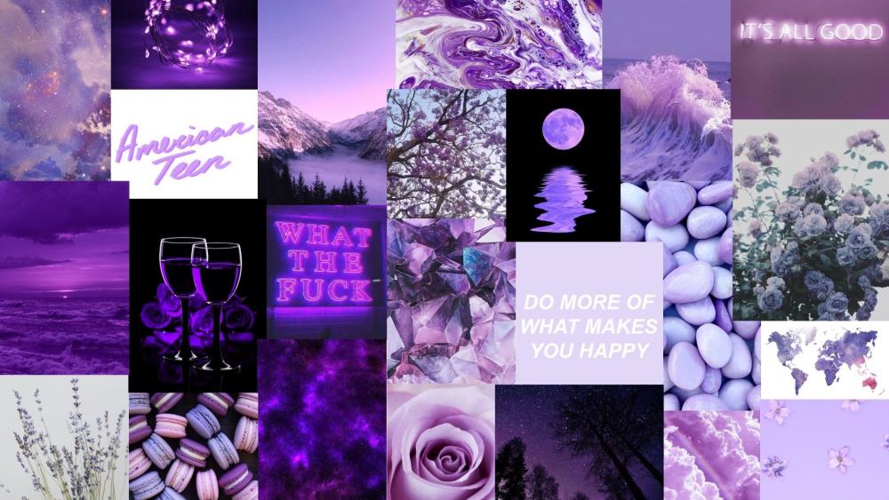 Purple echo wallpaper