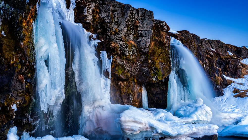 Goðafoss Waterfall wallpaper