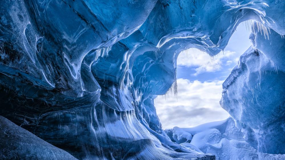 Ice cave wallpaper