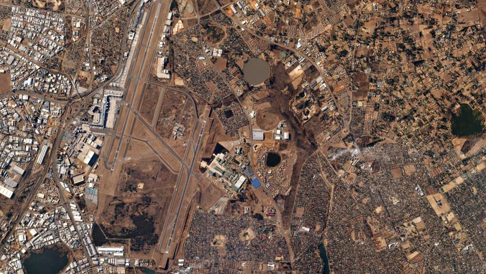 Satellite Image of Ekurhuleni, South Africa wallpaper
