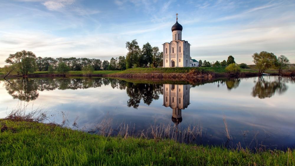 Church of the Intercession on the Nerl wallpaper