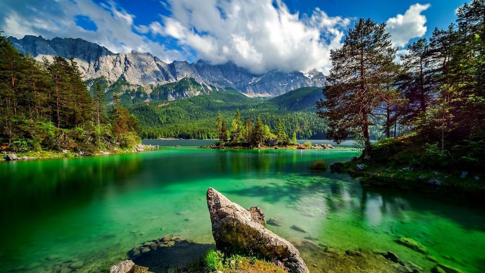 Eibsee lake ⛰️ wallpaper