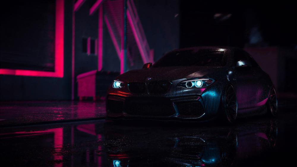 Gleaming BMW M2 Dominates the Night wallpaper