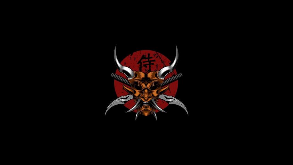 Demon Samurai Emblem of Power wallpaper