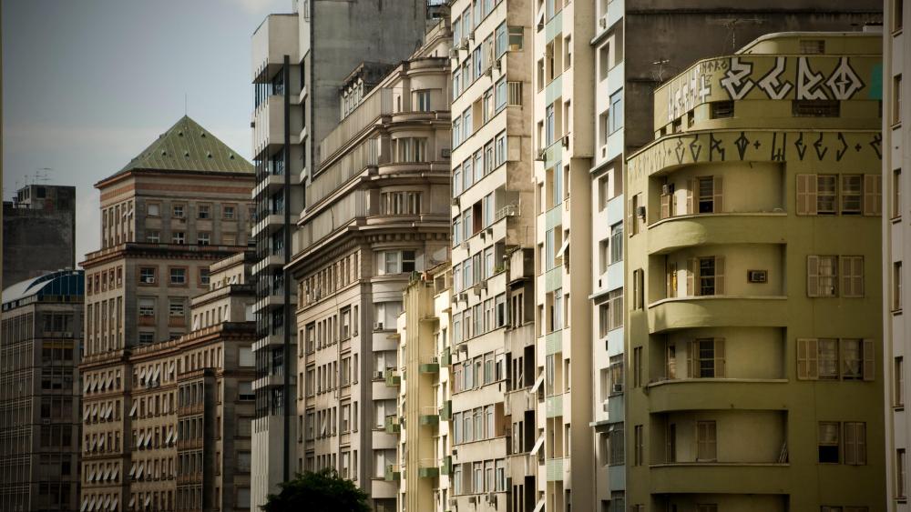 Buildings in Porto Alegre wallpaper