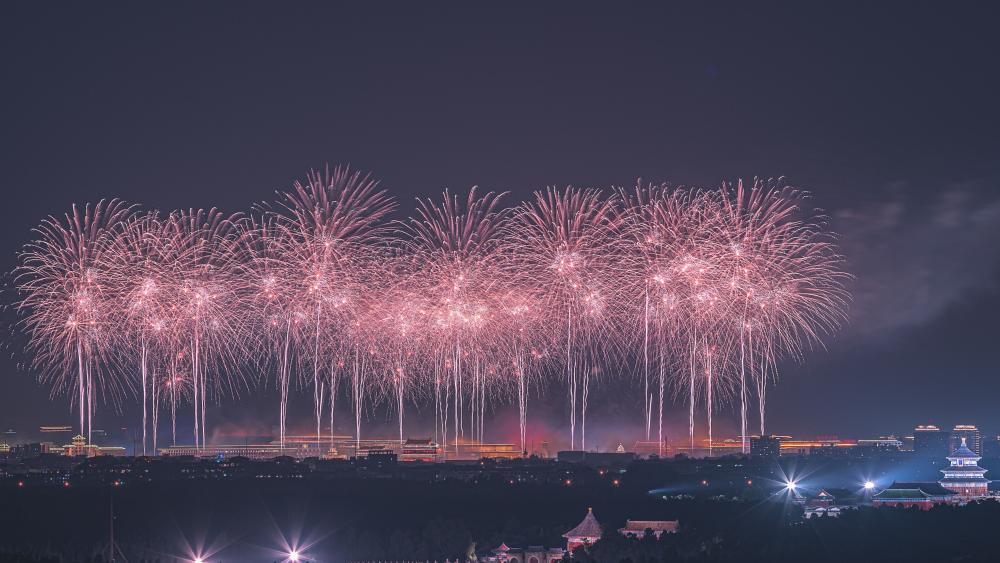 Chinese fireworks wallpaper