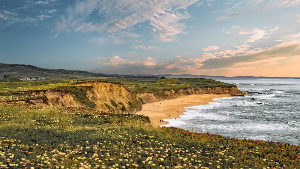 Half Moon Bay State Beach wallpaper