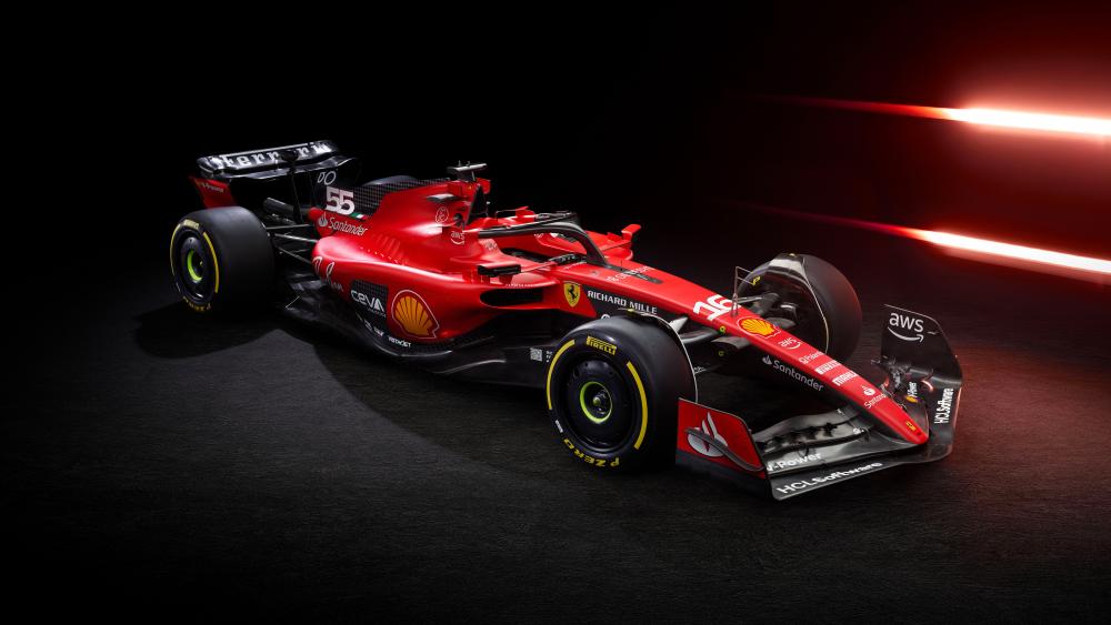 Sleek Ferrari F1 Car in High-Definition wallpaper