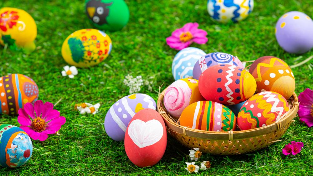 Colorful Easter Eggs wallpaper