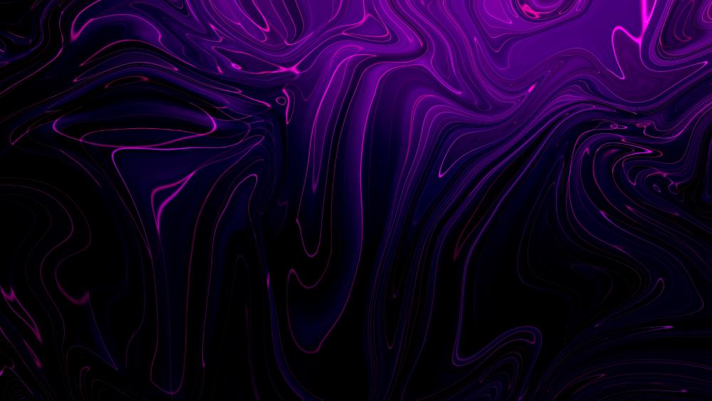 Purple Liquid Waves in Motion wallpaper