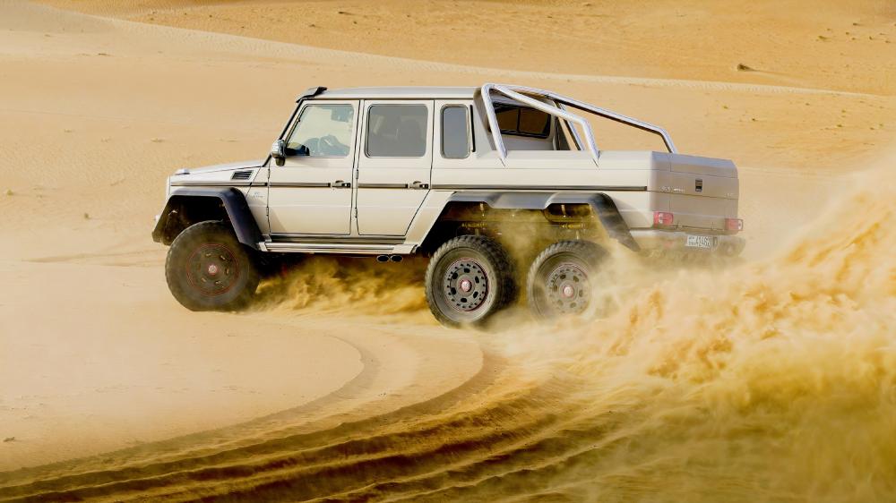Desert Adventure with a Legendary 6x6 Vehicle wallpaper