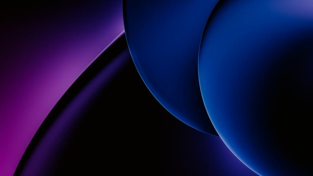 Blue and Purple Geometric Elegance wallpaper