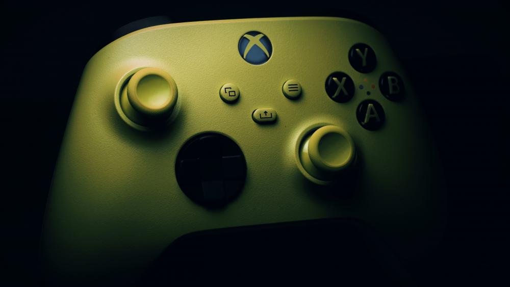 Green Xbox controller wallpaper