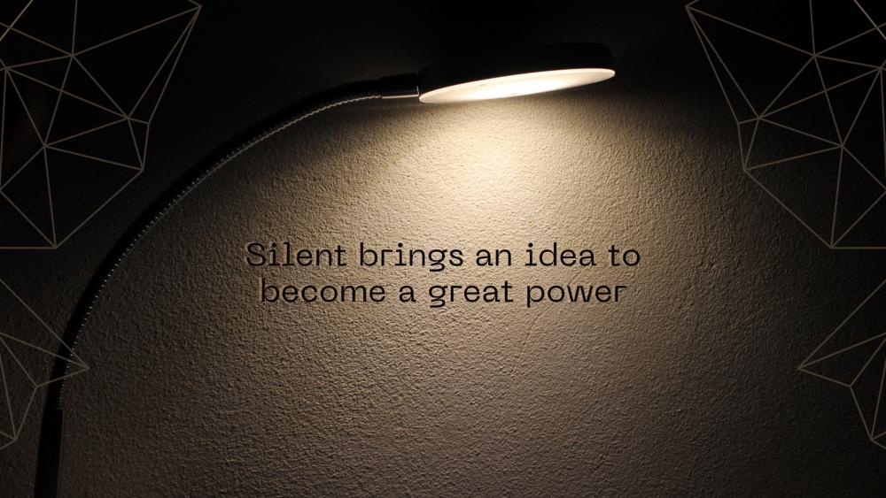 Silent brings an idea to become a great power wallpaper