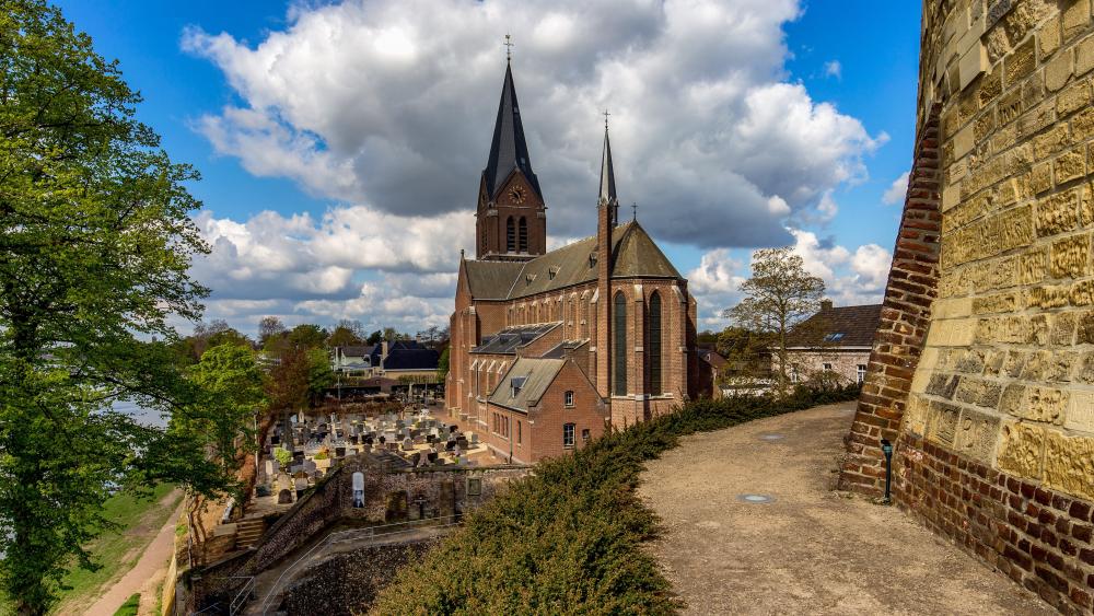 Our Lady Church from Kasteel de Keverberg, Netherlands wallpaper