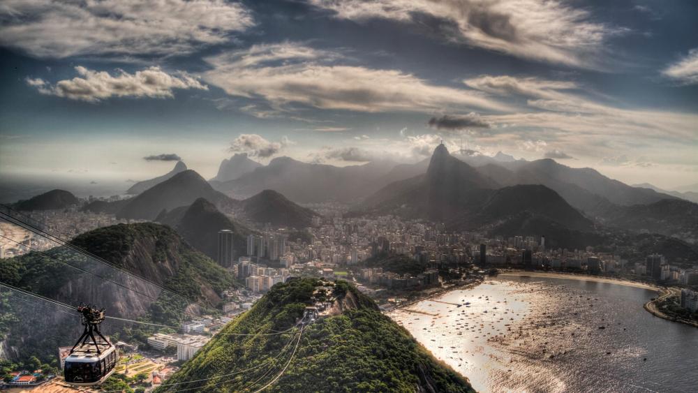 The view of Rio de Janeiro, Brazil wallpaper