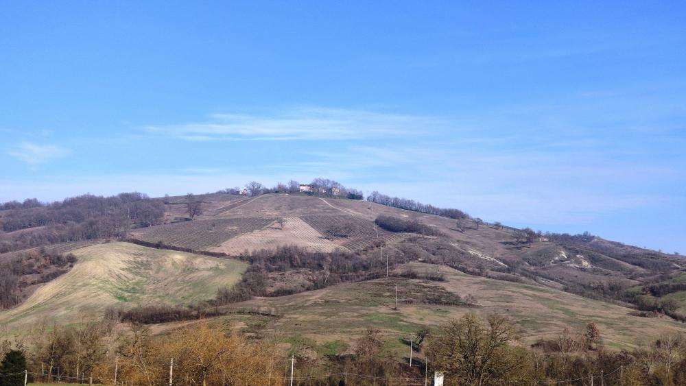 Serene Hills Under a Clear Blue Sky wallpaper