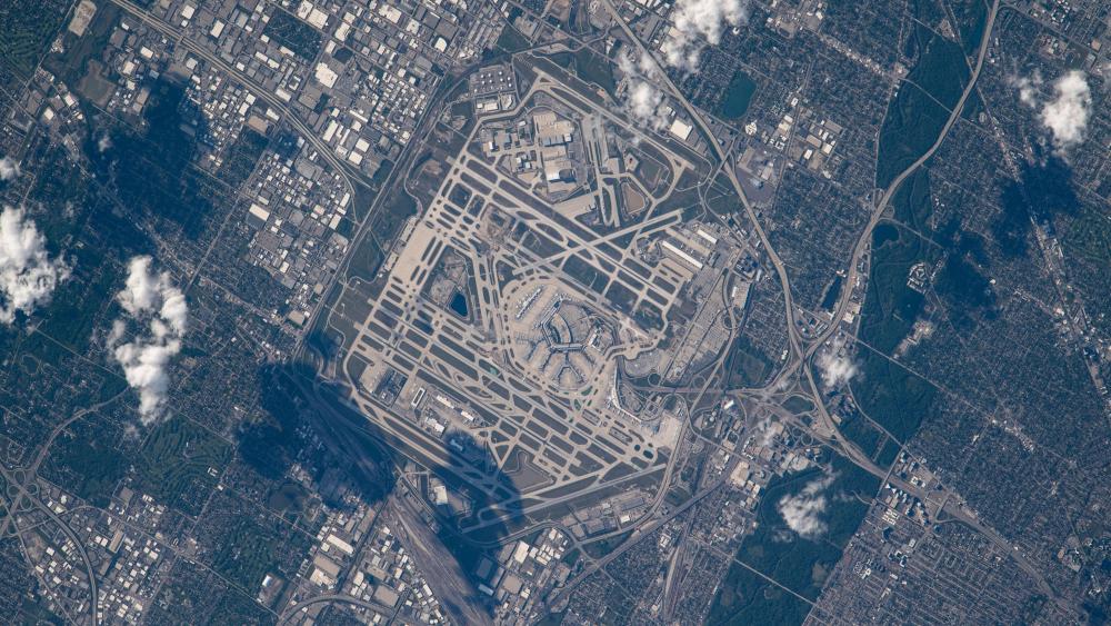 O'Hare International Airport From the International Space Station wallpaper