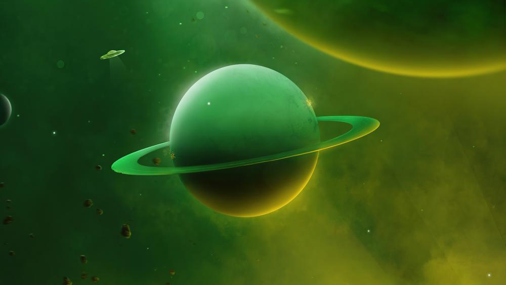 Green planet wallpaper