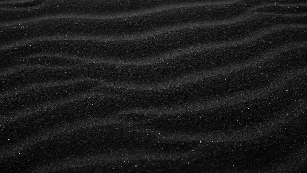 Black sand waves wallpaper