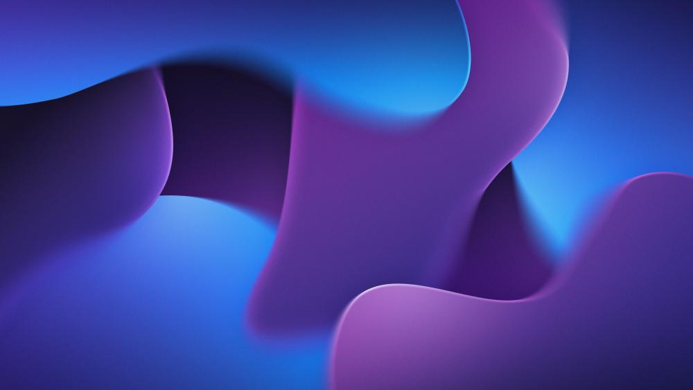 Purple Hues Abstract Wavy Design wallpaper