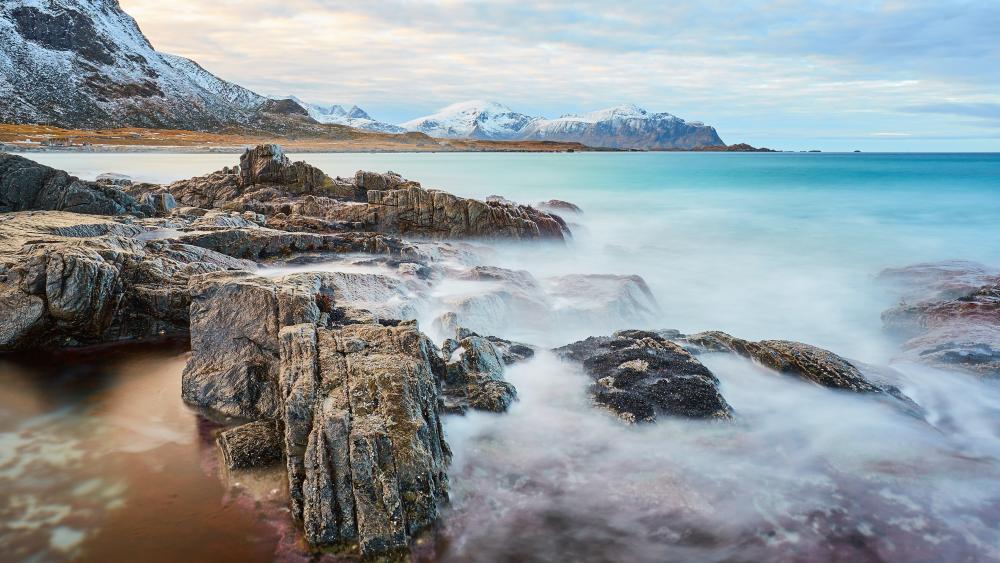 Skagsanden beach, Norway wallpaper