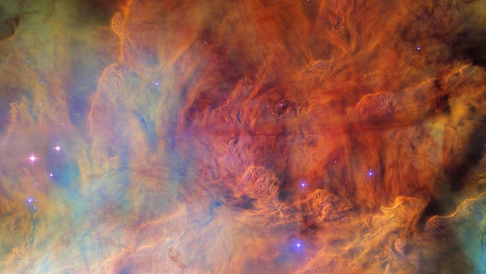 NASA-Hubble Views a Star-Studded Cosmic Cloud wallpaper
