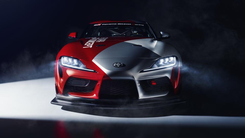 Speeding Into the Night with Toyota GR Supra wallpaper