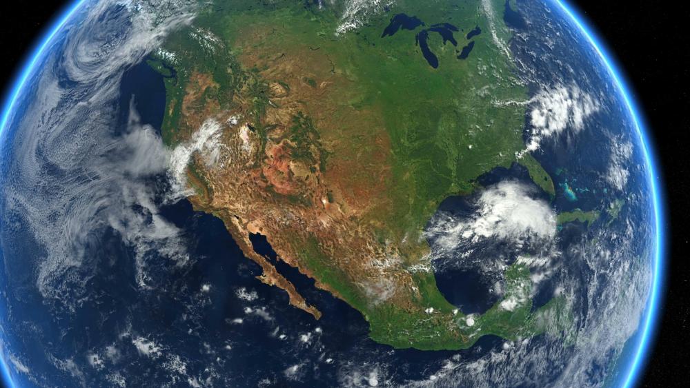 North America from Space wallpaper