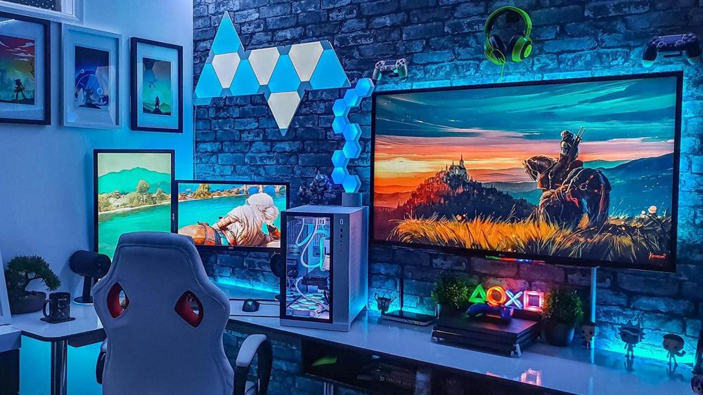 Gamer's Neon Paradise wallpaper