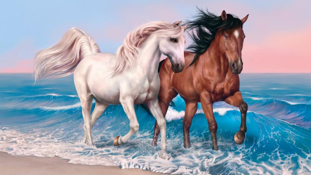 Horse art wallpaper