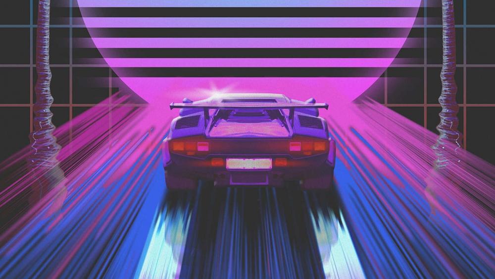 neon car wallpaper