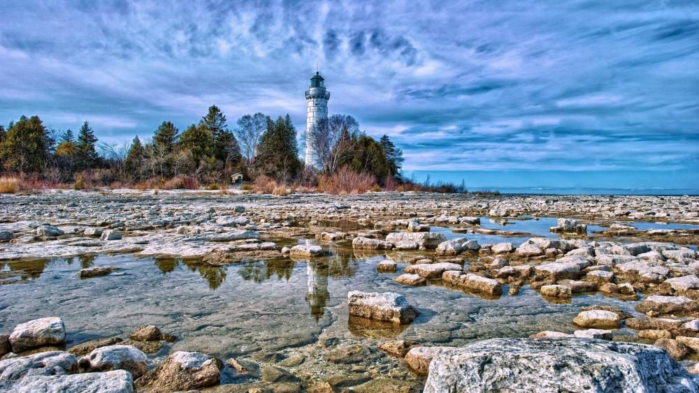 Cana Island Lighthouse, Wisconsin wallpaper