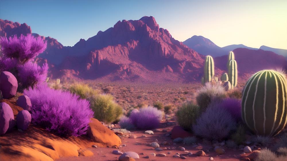 Desert scene wallpaper