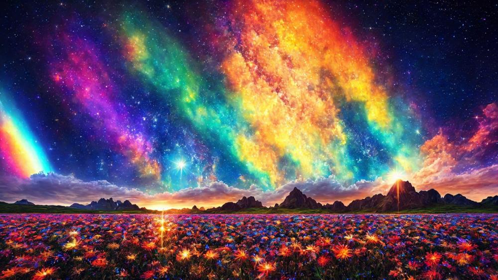 Cosmic fields wallpaper