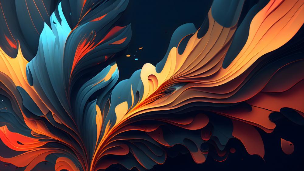 Sweeping Waves of Abstraction wallpaper